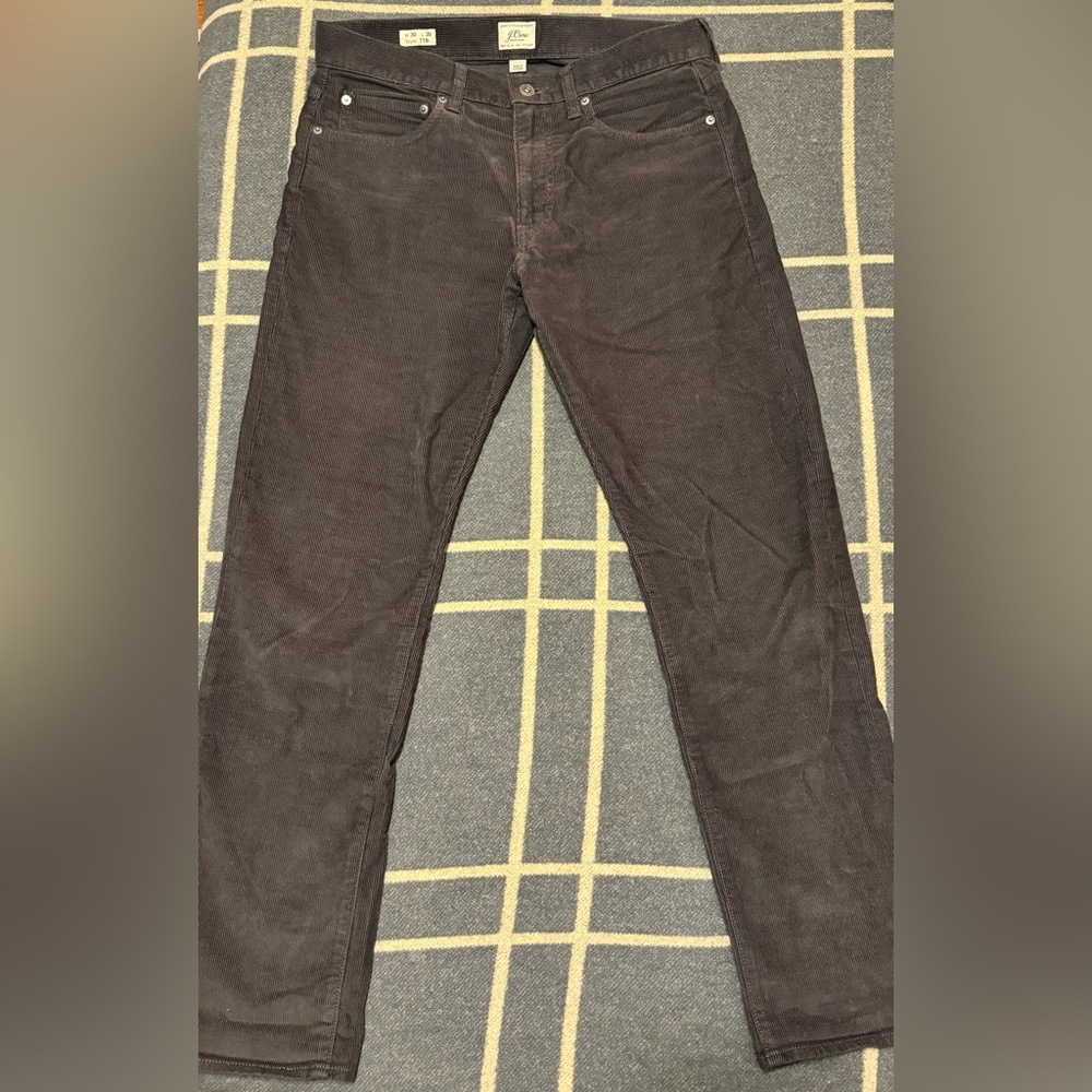 J.Crew Mens corduroy straight fit pants 30 x 30